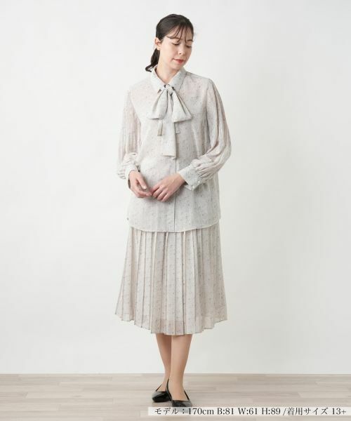 Leilian PLUS HOUSE / レリアンプラスハウス シャツ・ブラウス | ドットボウタイブラウス【BOURGE】 | 詳細4