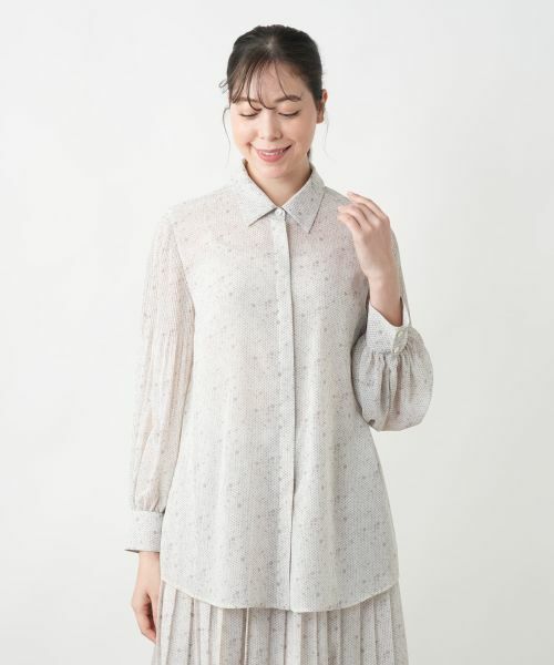 Leilian PLUS HOUSE / レリアンプラスハウス シャツ・ブラウス | ドットボウタイブラウス【BOURGE】 | 詳細7