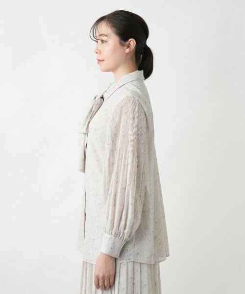 Leilian PLUS HOUSE / レリアンプラスハウス シャツ・ブラウス | ドットボウタイブラウス【BOURGE】 | 詳細9