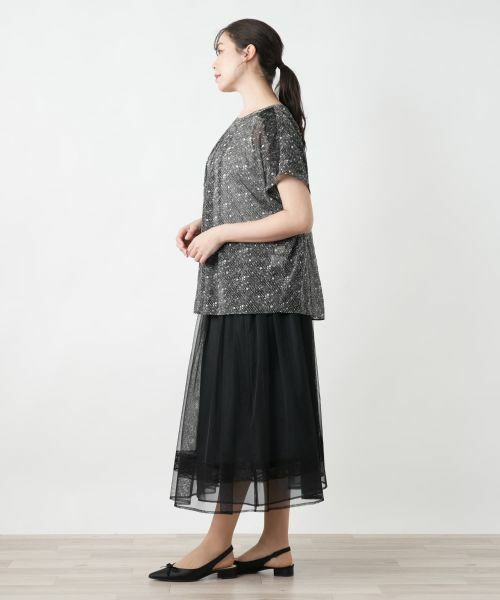 Leilian PLUS HOUSE / レリアンプラスハウス シャツ・ブラウス | 【店舗人気】レースドットブラウス【BOURGE】 | 詳細2