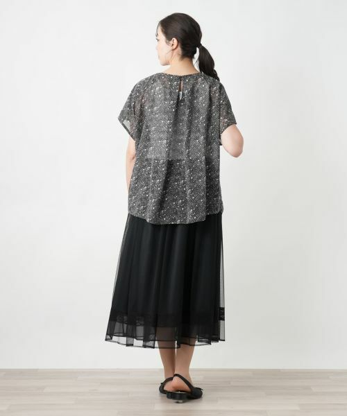 Leilian PLUS HOUSE / レリアンプラスハウス シャツ・ブラウス | 【店舗人気】レースドットブラウス【BOURGE】 | 詳細3