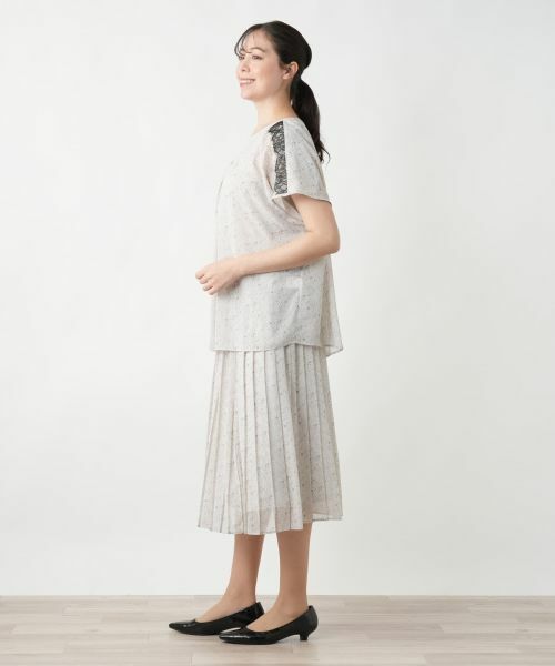 Leilian PLUS HOUSE / レリアンプラスハウス シャツ・ブラウス | 【店舗人気】レースドットブラウス【BOURGE】 | 詳細5