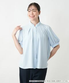 Leilian PLUS HOUSE / レリアンプラスハウス シャツ・ブラウス | スタンドカラーブラウス【BOURGE】