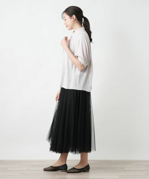 Leilian PLUS HOUSE / レリアンプラスハウス シャツ・ブラウス | スタンドカラーブラウス【BOURGE】 | 詳細2