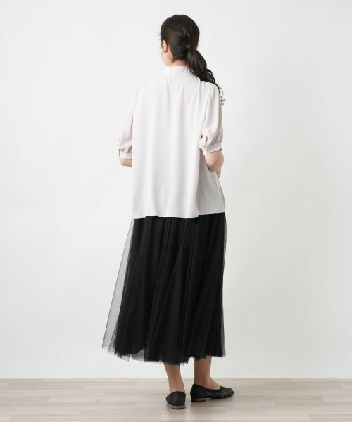 Leilian PLUS HOUSE / レリアンプラスハウス シャツ・ブラウス | スタンドカラーブラウス【BOURGE】 | 詳細3