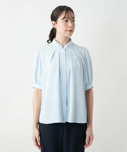 Leilian PLUS HOUSE / レリアンプラスハウス シャツ・ブラウス | スタンドカラーブラウス【BOURGE】 | 詳細7
