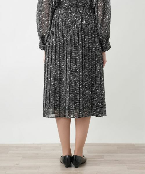 Leilian PLUS HOUSE / レリアンプラスハウス ロング・マキシ丈スカート | ドットプリーツスカート【BOURGE】 | 詳細6