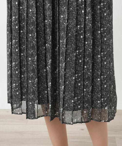 Leilian PLUS HOUSE / レリアンプラスハウス ロング・マキシ丈スカート | ドットプリーツスカート【BOURGE】 | 詳細9