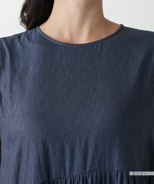 Leilian PLUS HOUSE / レリアンプラスハウス ドレス | ノースリーブティアードワンピース【NEMIKA】 | 詳細10