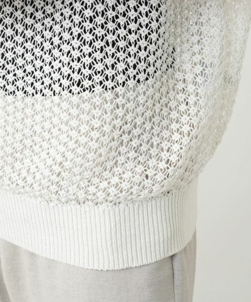 Leilian PLUS HOUSE / レリアンプラスハウス ニット・セーター | 【店舗人気】配色メッシュニットトップス【NEMIKA】 | 詳細13