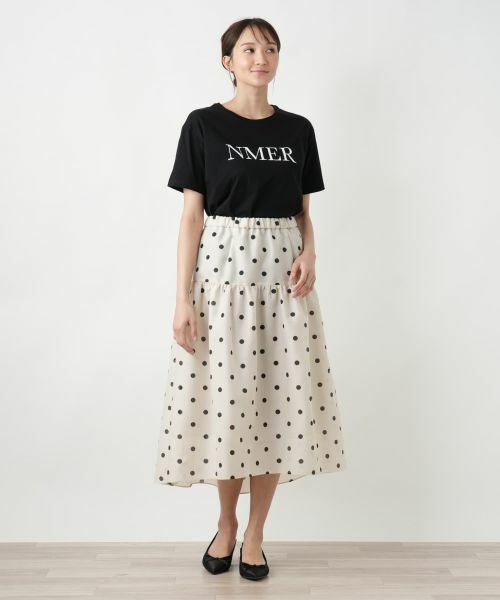 Leilian PLUS HOUSE / レリアンプラスハウス Tシャツ | ロゴプリントTシャツ【NEMIKA】 | 詳細1