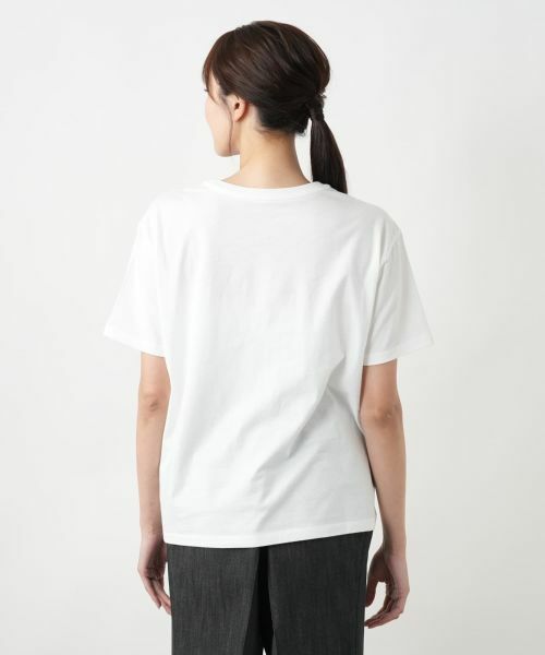 Leilian PLUS HOUSE / レリアンプラスハウス Tシャツ | ロゴプリントTシャツ【NEMIKA】 | 詳細12