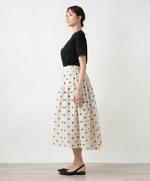 Leilian PLUS HOUSE / レリアンプラスハウス Tシャツ | ロゴプリントTシャツ【NEMIKA】 | 詳細2