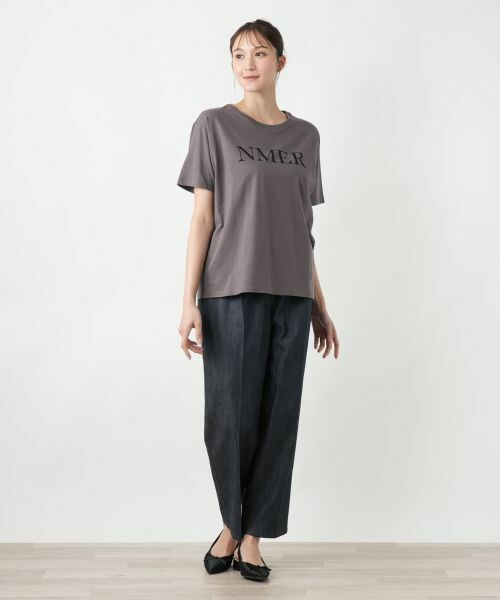 Leilian PLUS HOUSE / レリアンプラスハウス Tシャツ | ロゴプリントTシャツ【NEMIKA】 | 詳細4