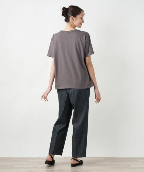 Leilian PLUS HOUSE / レリアンプラスハウス Tシャツ | ロゴプリントTシャツ【NEMIKA】 | 詳細6