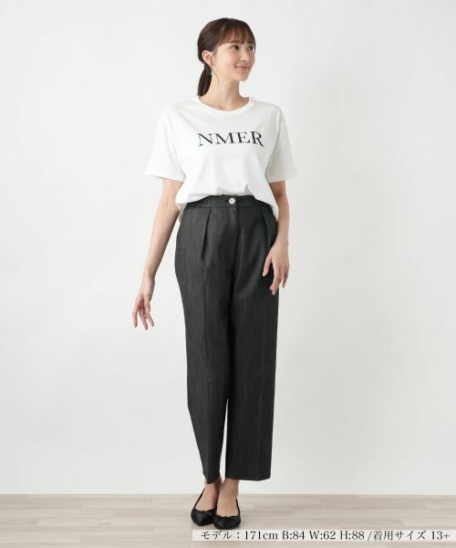 Leilian PLUS HOUSE / レリアンプラスハウス Tシャツ | ロゴプリントTシャツ【NEMIKA】 | 詳細7