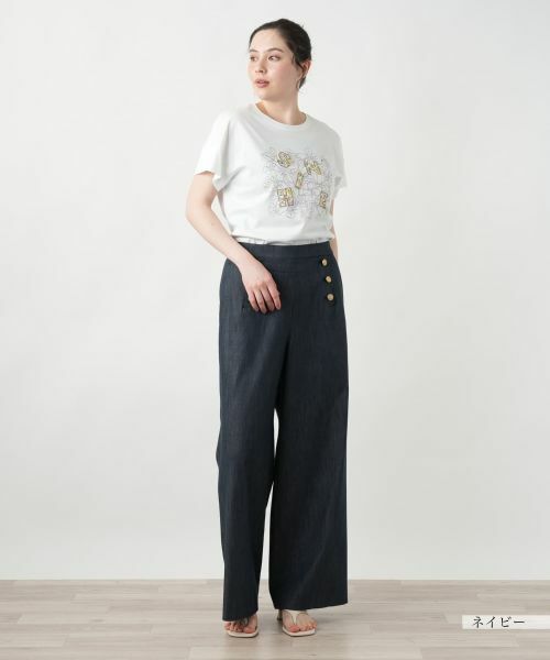 Leilian PLUS HOUSE / レリアンプラスハウス その他パンツ | 【店舗人気】マリンワイドパンツ【NEMIKA】 | 詳細4