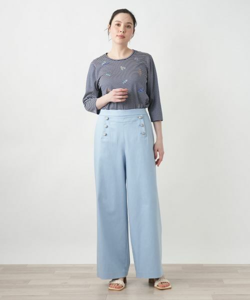 Leilian PLUS HOUSE / レリアンプラスハウス その他パンツ | 【店舗人気】マリンワイドパンツ【NEMIKA】 | 詳細7