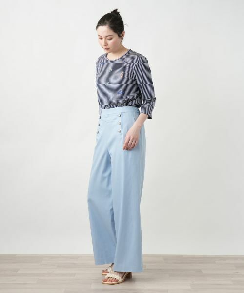 Leilian PLUS HOUSE / レリアンプラスハウス その他パンツ | 【店舗人気】マリンワイドパンツ【NEMIKA】 | 詳細8