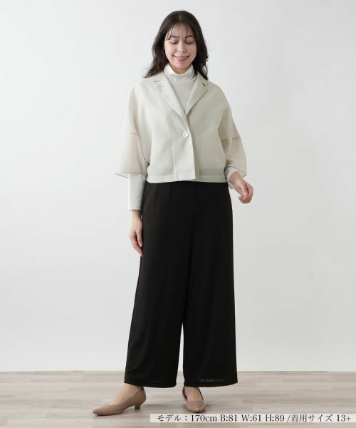 Leilian PLUS HOUSE / レリアンプラスハウス テーラードジャケット | 【店舗人気】シアーショートジャケット【NEMIKA】 | 詳細7