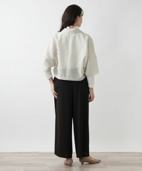 Leilian PLUS HOUSE / レリアンプラスハウス テーラードジャケット | 【店舗人気】シアーショートジャケット【NEMIKA】 | 詳細9