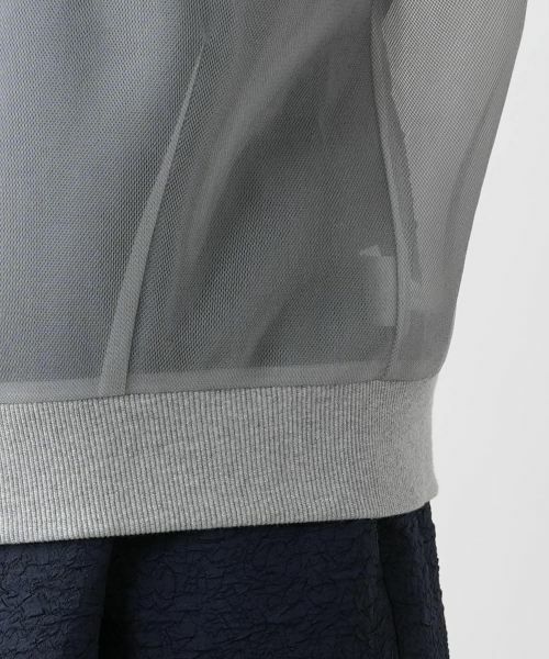 Leilian PLUS HOUSE / レリアンプラスハウス テーラードジャケット | シアーフードジップベスト【NEMIKA】 | 詳細14