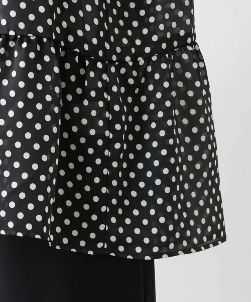 Leilian PLUS HOUSE / レリアンプラスハウス シャツ・ブラウス | ドットティアードブラウス【NEMIKA】 | 詳細11