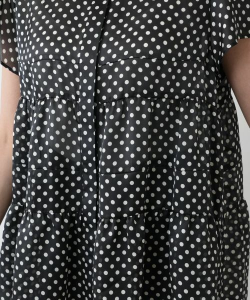 Leilian PLUS HOUSE / レリアンプラスハウス シャツ・ブラウス | ドットティアードブラウス【NEMIKA】 | 詳細13