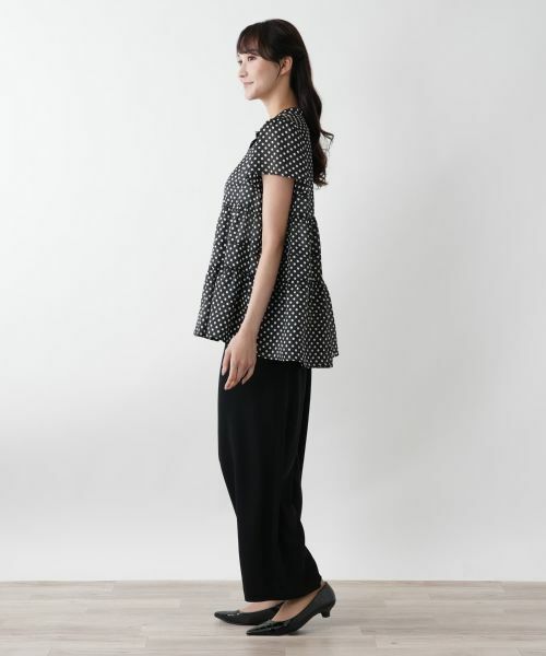 Leilian PLUS HOUSE / レリアンプラスハウス シャツ・ブラウス | ドットティアードブラウス【NEMIKA】 | 詳細2