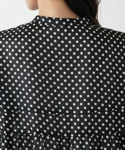 Leilian PLUS HOUSE / レリアンプラスハウス シャツ・ブラウス | ドットティアードブラウス【NEMIKA】 | 詳細8