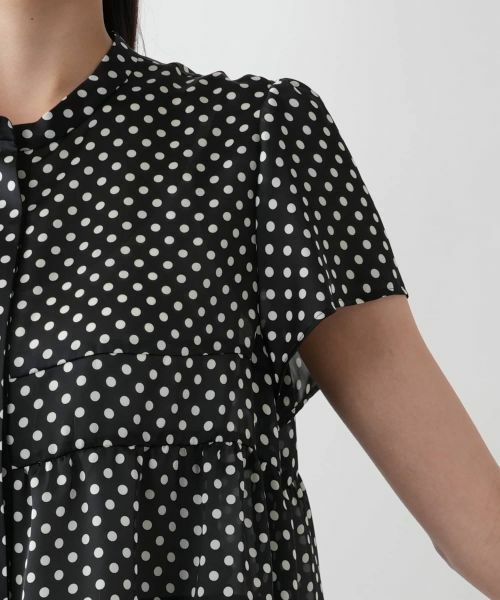 Leilian PLUS HOUSE / レリアンプラスハウス シャツ・ブラウス | ドットティアードブラウス【NEMIKA】 | 詳細9