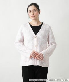 Leilian PLUS HOUSE / レリアンプラスハウス テーラードジャケット | 【店舗人気】Vネックニットジャケット