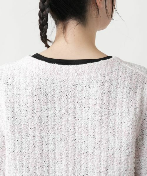 Leilian PLUS HOUSE / レリアンプラスハウス テーラードジャケット | 【店舗人気】Vネックニットジャケット | 詳細11