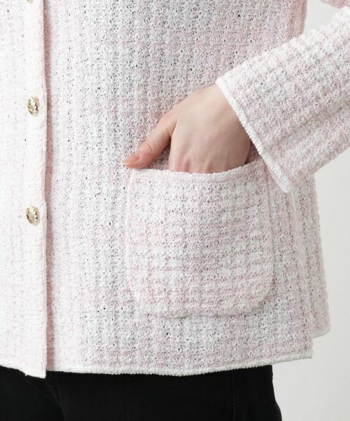 Leilian PLUS HOUSE / レリアンプラスハウス テーラードジャケット | 【店舗人気】Vネックニットジャケット | 詳細13