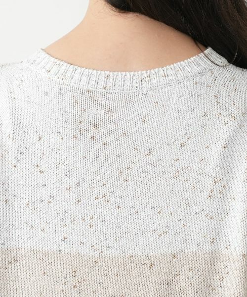 Leilian PLUS HOUSE / レリアンプラスハウス ニット・セーター | 【店舗人気】ラメ配色Vネックニット【LE TRICOT PERUGIA】 | 詳細8