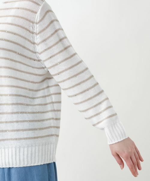 Leilian PLUS HOUSE / レリアンプラスハウス カーディガン・ボレロ | 【店舗人気】ボーダークルーネックカーディガン【LE TRICOT PERUGIA】 | 詳細12