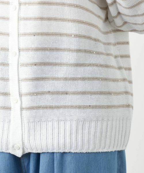 Leilian PLUS HOUSE / レリアンプラスハウス カーディガン・ボレロ | 【店舗人気】ボーダークルーネックカーディガン【LE TRICOT PERUGIA】 | 詳細13