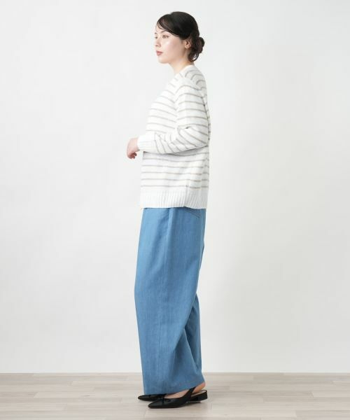 Leilian PLUS HOUSE / レリアンプラスハウス カーディガン・ボレロ | 【店舗人気】ボーダークルーネックカーディガン【LE TRICOT PERUGIA】 | 詳細5