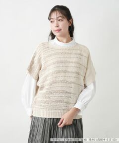 Leilian PLUS HOUSE / レリアンプラスハウス ニット・セーター | 【店舗人気】ランダムボーダーニット