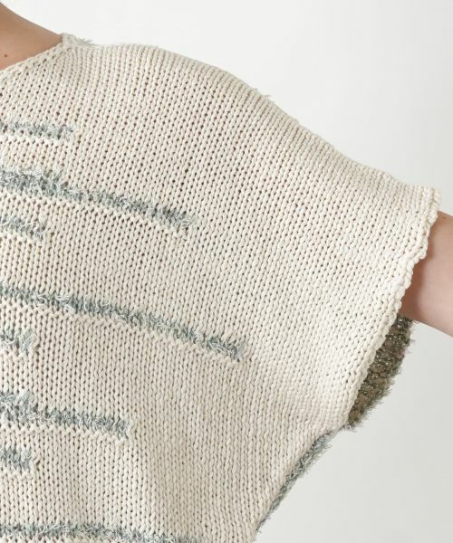 Leilian PLUS HOUSE / レリアンプラスハウス ニット・セーター | 【店舗人気】ランダムボーダーニット | 詳細11