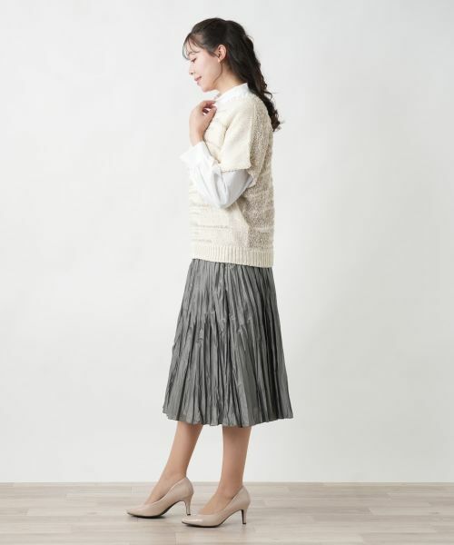 Leilian PLUS HOUSE / レリアンプラスハウス ニット・セーター | 【店舗人気】ランダムボーダーニット | 詳細2