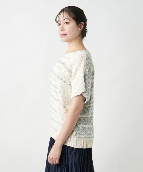 Leilian PLUS HOUSE / レリアンプラスハウス ニット・セーター | 【店舗人気】ランダムボーダーニット | 詳細8
