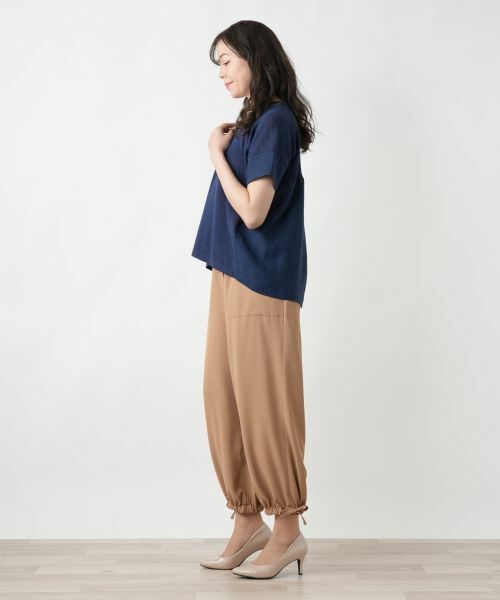 Leilian PLUS HOUSE / レリアンプラスハウス ニット・セーター | 【店舗人気】切替Vネックニット【LE TRICOT PERUGIA】 | 詳細2