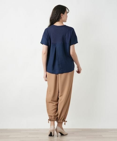 Leilian PLUS HOUSE / レリアンプラスハウス ニット・セーター | 【店舗人気】切替Vネックニット【LE TRICOT PERUGIA】 | 詳細3