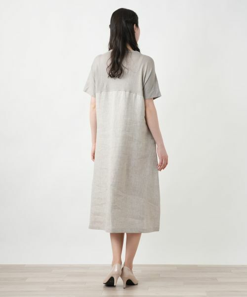 Leilian PLUS HOUSE / レリアンプラスハウス ドレス | ニット切替ワンピース【LE TRICOT PERUGIA】 | 詳細3