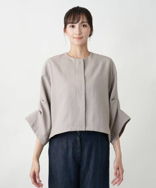 Leilian PLUS HOUSE / レリアンプラスハウス テーラードジャケット | ノーカラージャケット【NEMIKA】 | 詳細10