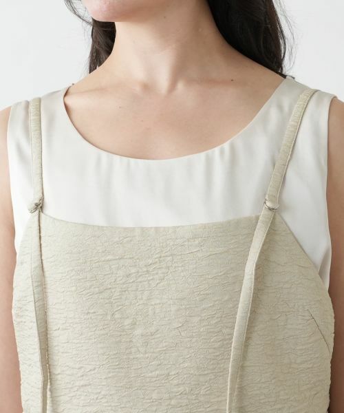 Leilian PLUS HOUSE / レリアンプラスハウス ロング・マキシ丈ワンピース | 【店舗人気】シアー切替キャミワンピース【NEMIKA】 | 詳細10