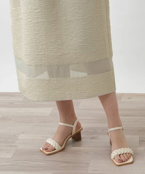 Leilian PLUS HOUSE / レリアンプラスハウス ロング・マキシ丈ワンピース | 【店舗人気】シアー切替キャミワンピース【NEMIKA】 | 詳細13