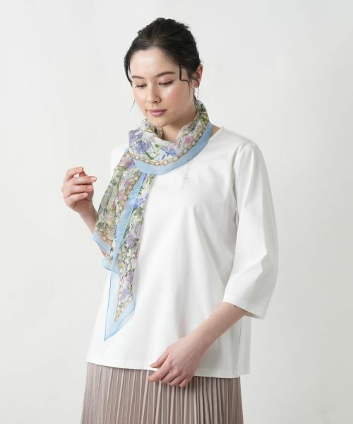 Leilian PLUS HOUSE / レリアンプラスハウス バンダナ・スカーフ | 【店舗人気】プリントスカーフ | 詳細2