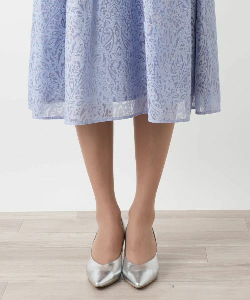 Leilian PLUS HOUSE / レリアンプラスハウス ドレス | ボタニカルフレアワンピース | 詳細14